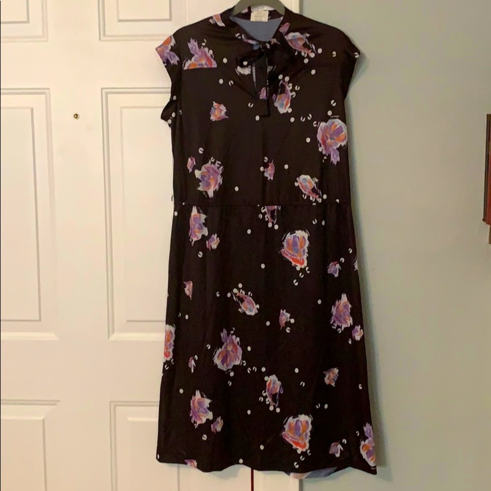 Brown Floral Dress - Size 18